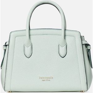 NWT Kate Spade Knott Mini Satchel in mint green/blue